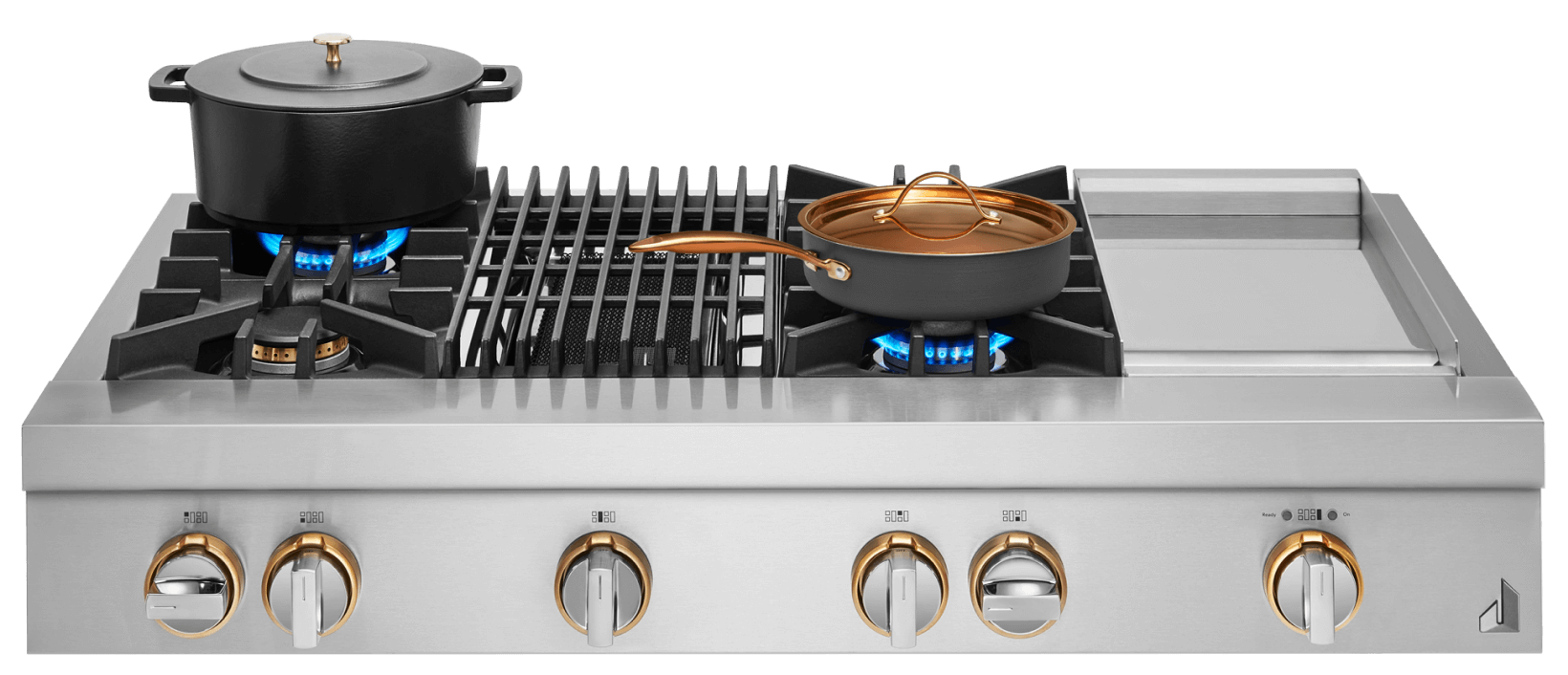 Pots on a rangetop