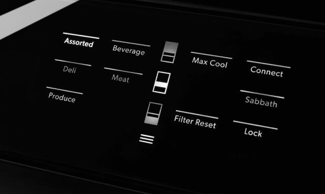 Refrigerator control panel