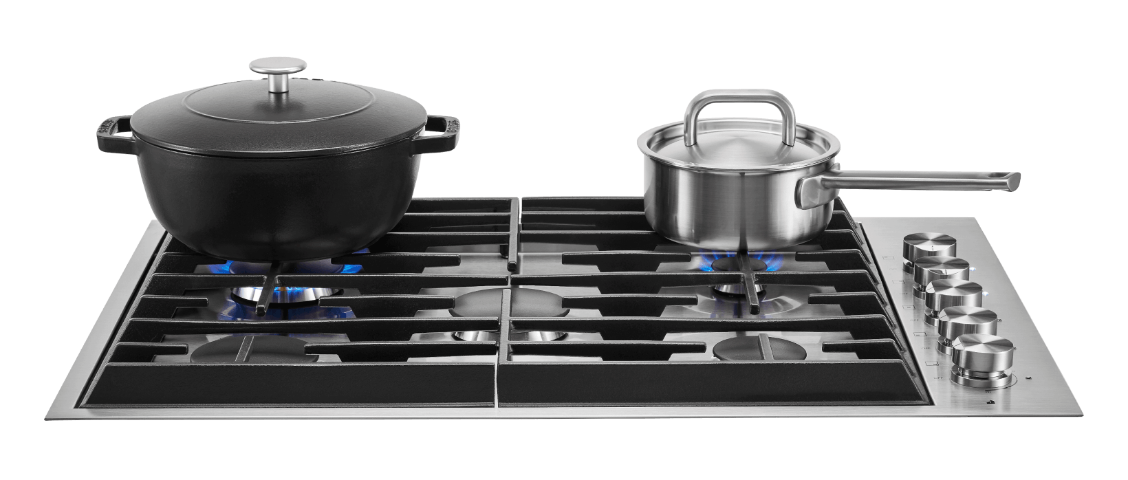 Pots on a range