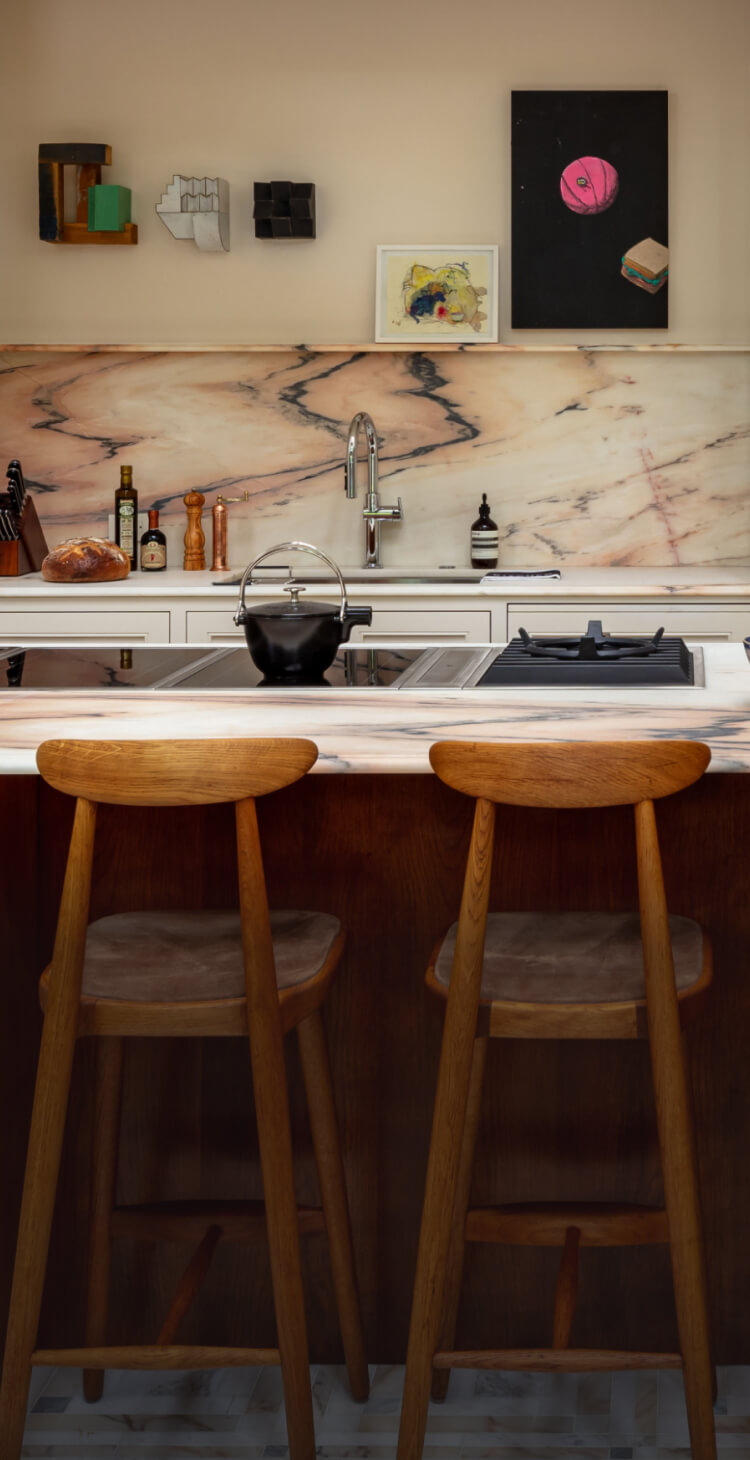 JennAir® Cooktops in a luxury kitchen.