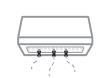 An icon of wall-mount ventilation.