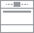 An icon of a built-in microwave.