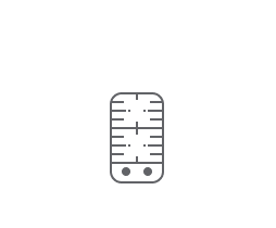 An icon of a 2 burner gas cooktop.