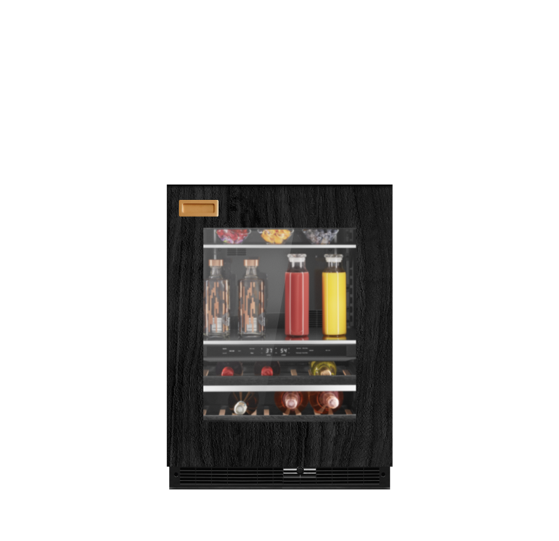 A JennAir® Panel-Ready Beverage Center.