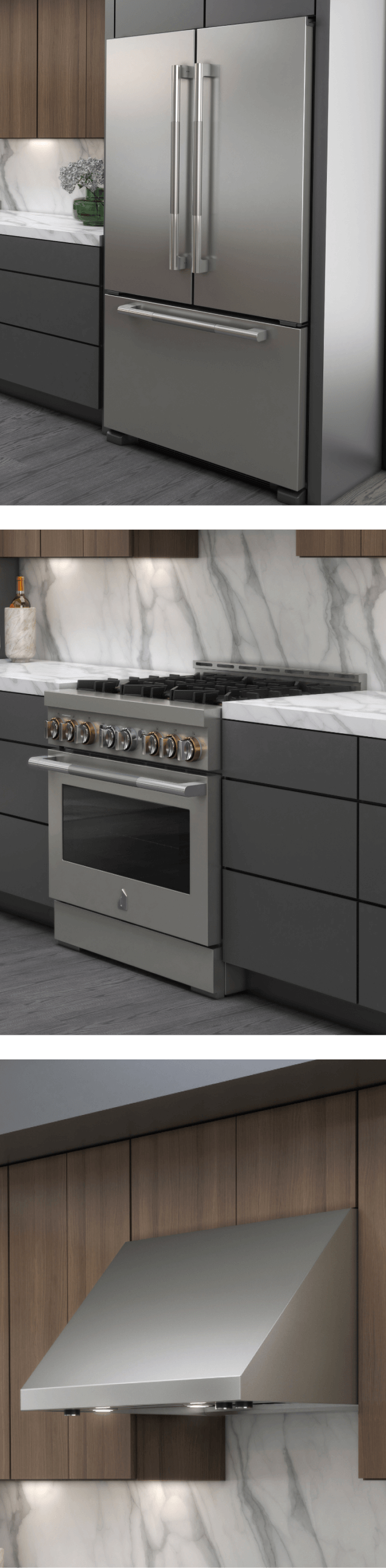 A luxury kitchen featuring JennAir® appliances.