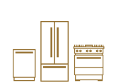 A series of icons of different appliances.