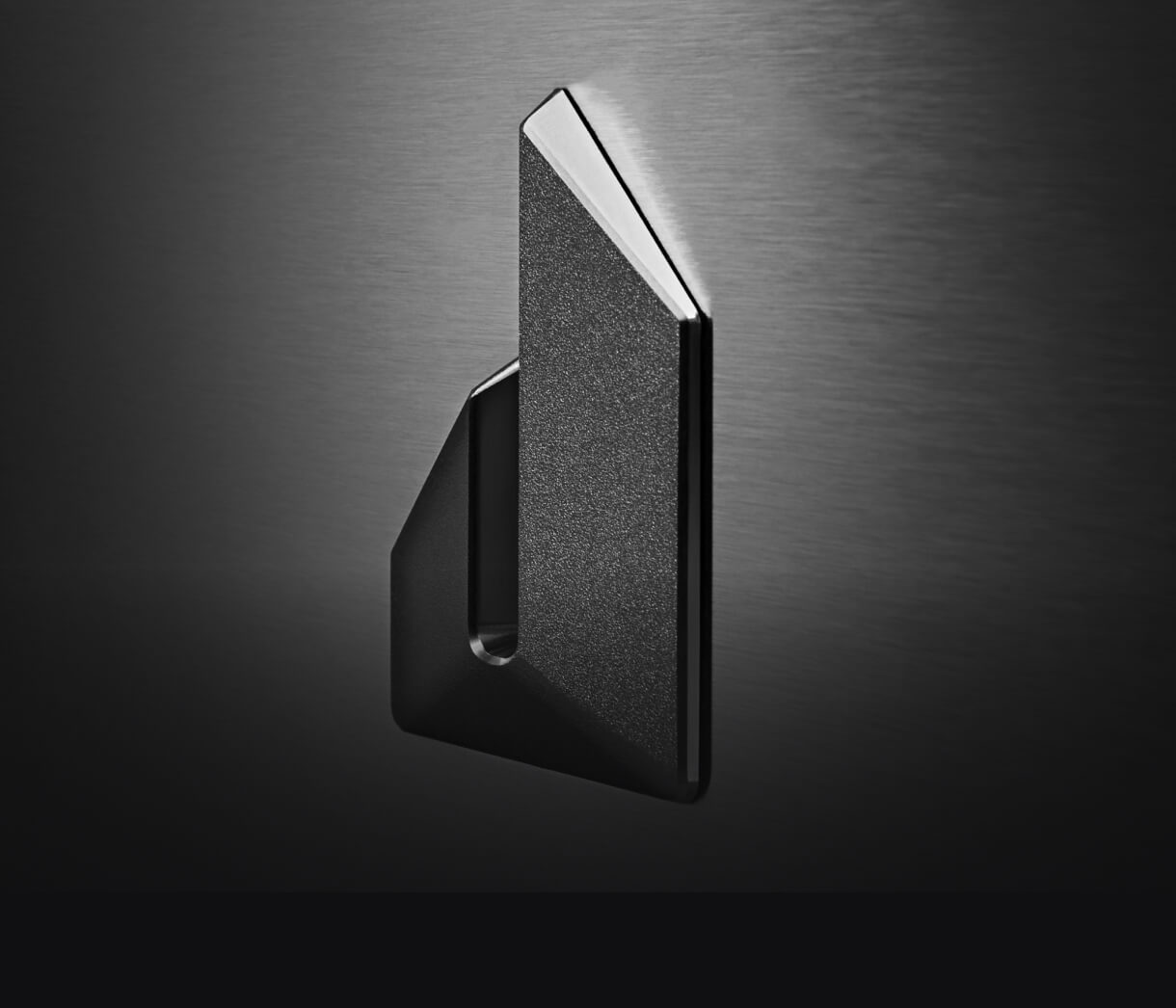 The Defiant J badge on a RISE™ Wall Oven.