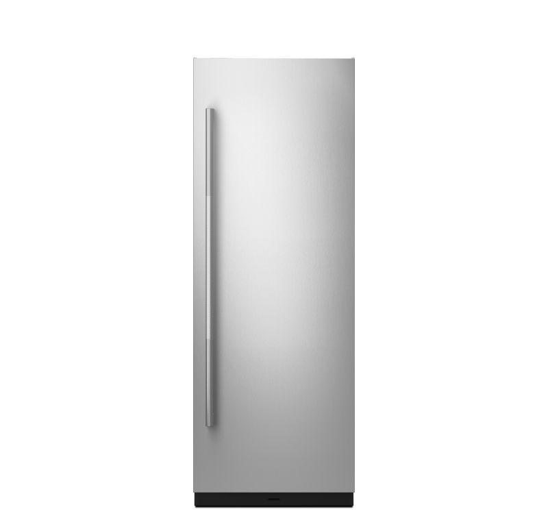 A JennAir® Stainless steel panel in RISE™ design.