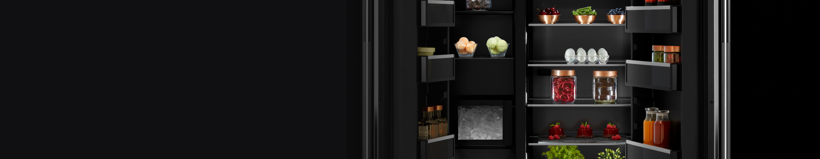 The inside of a JennAir® 42-inch Refrigerator