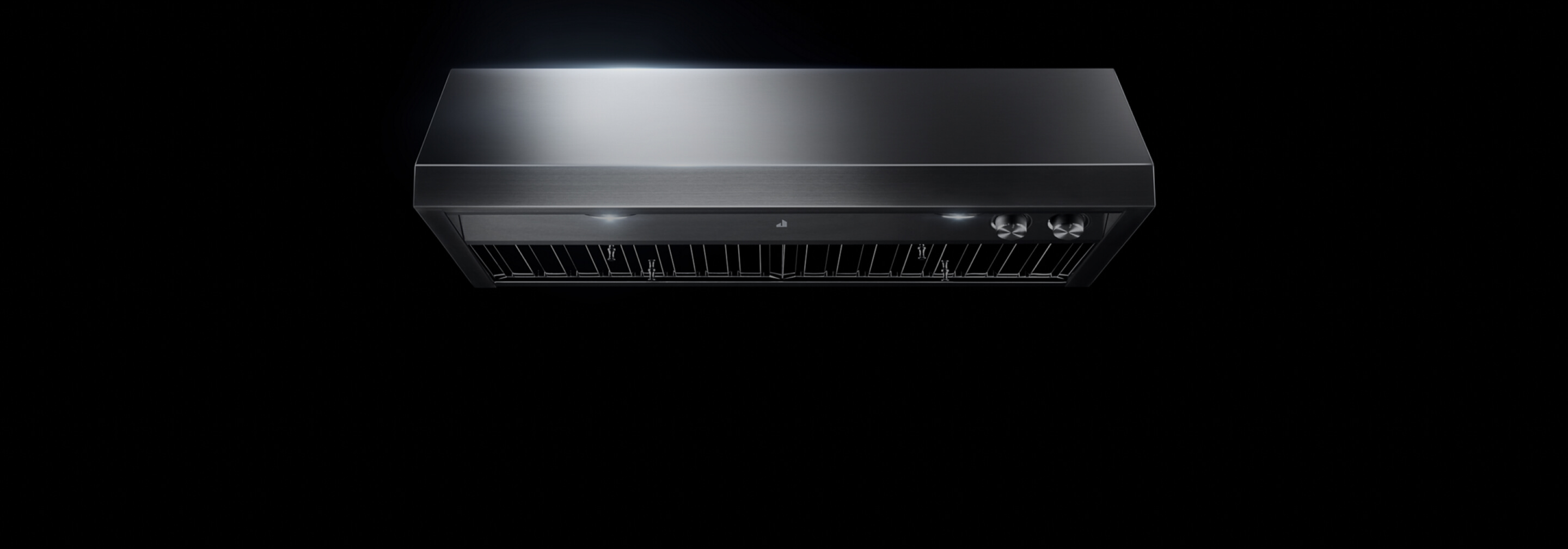 A professional-style under cabinet vent hood.