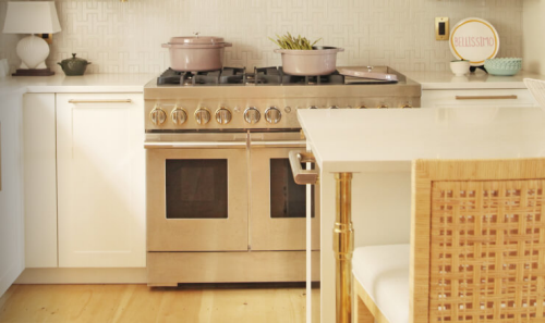 The kitchen outfitted with JennAir® appliances at Ten Easy in Nantucket