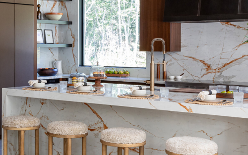 A luxury kitchen outfitted with JennAir® appliances