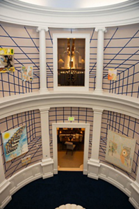 The expansive foyer of the Kips Bay Dallas Show House