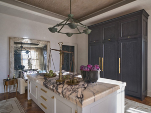 The island in the Kips Bay Dallas Show House kitchen