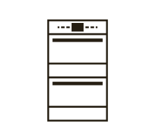 A built-in wall oven icon.