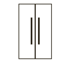 Column refrigerator icon.
