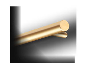 A brass custom-made handle.