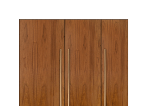 A set of wooden panels
