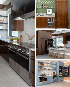 A white marble high-end kitchen