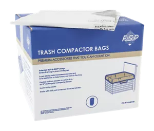 60-Pack of Heavy-Duty Plastic Compactor Bags with Odor Remover for 15-IN Compactor Models