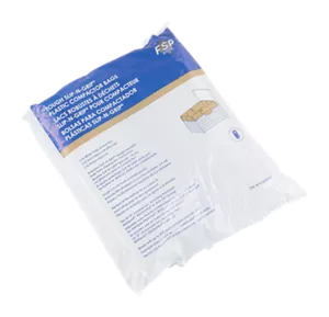 Heavy-Duty Plastic Compactor Bags (15-Pack) - White with Odor Remover for 15-IN Compactor Models