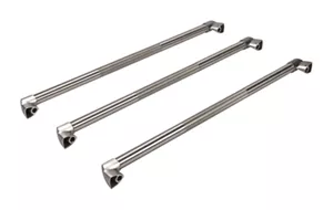 Refrigerator Euro-Style Handle Kit for FDBM, Non-Dispensing Models with Wood Panels - Stainless Steel