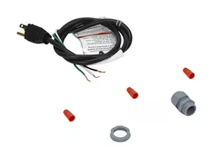 5' Range Hood Power Cord, Black, with a 3-prong, 125-volt design