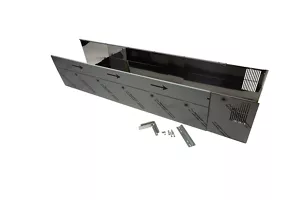 Wall-Mount Hood Chimney Extension Kit, Stainless Steel, for ceilings between 10-1/2' to 12'